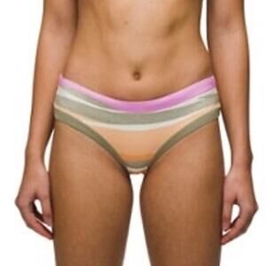 Prana Upswell Swim Bottom Women's L Waves Bikini Beach Vacation Cheeky Sporty